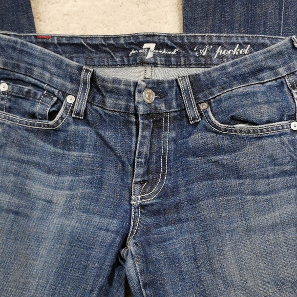 7 for all mankind size 26 blue cotton jeans - Picture 5 of 13